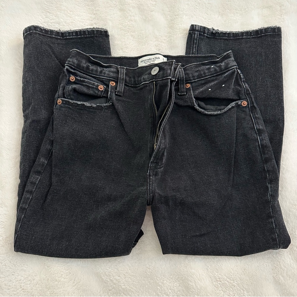 abercrombie jeans - the ankle straight ultra high rise - size 4XS (27)